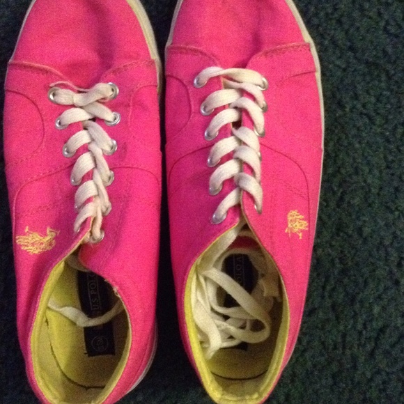Pink polo canvas shoes - Picture 1 of 2