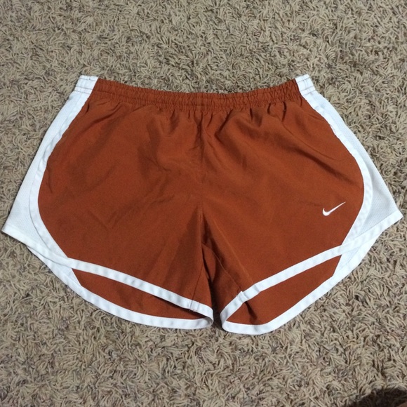 Nike burnt orange dri-fit shorts
