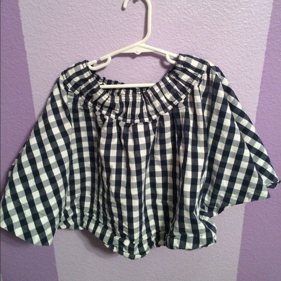 Hollister dark blue checkered skirt - Picture 1 of 2