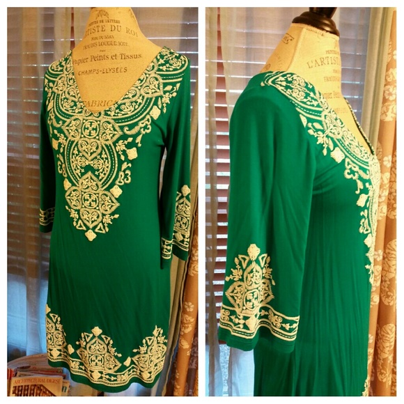 Dresses & Skirts - Kelly green/aqua mini dres s or tunic