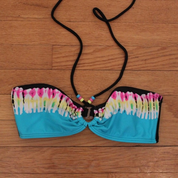 Bandeau Bikini top with straps