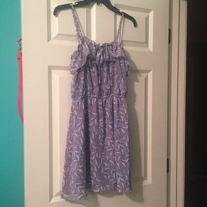 Short purple semi formal dress or casual sundress