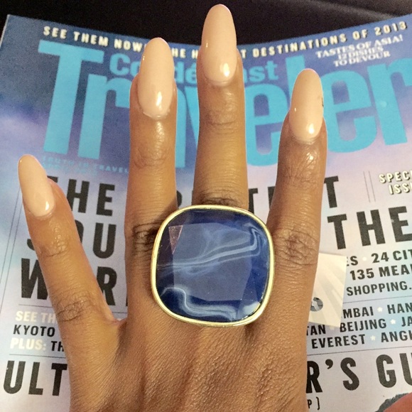 NWT 💙 Blue Marble Ring