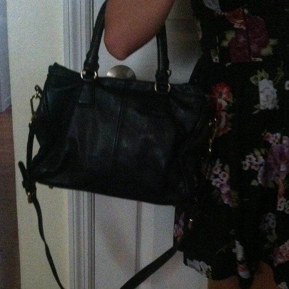 Zenith Black supple Leather satchel
