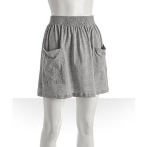 Grey Jersey Pocket Skirt