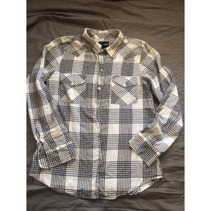 Hurley Plaid Button Down Top