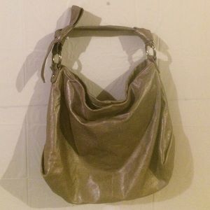 NWOT leather Banana Republic metallic gold purse