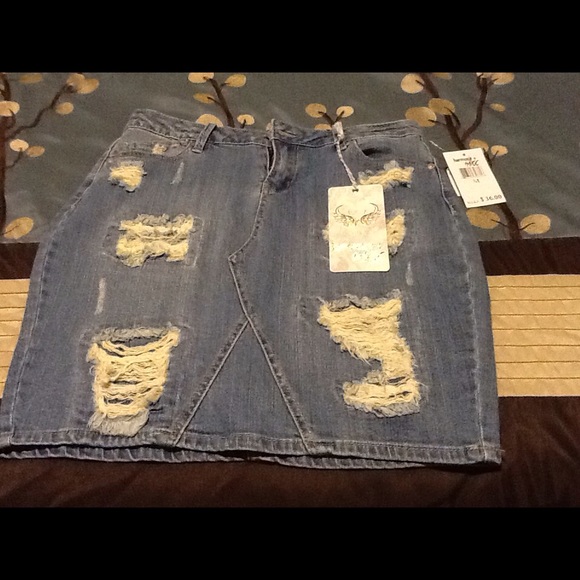 Denim skirt-SOLD