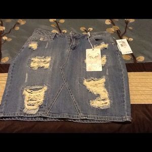 Denim skirt-SOLD