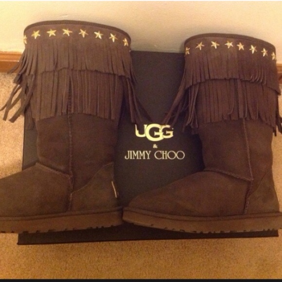 Jimmy choo fringe uggs