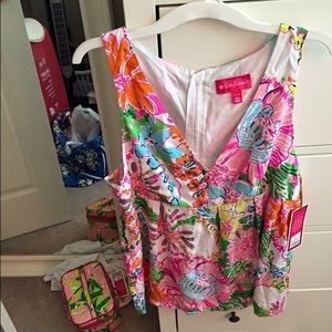Lilly Pulitzer for Target Nosie Posey Tank XL