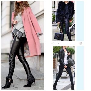 Guess Biker Lace Up Black Jeans