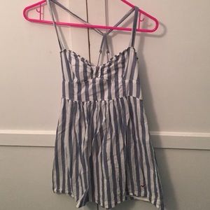 Blue & White striped Dress