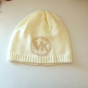 White Michael Kors Beanie Never Worn