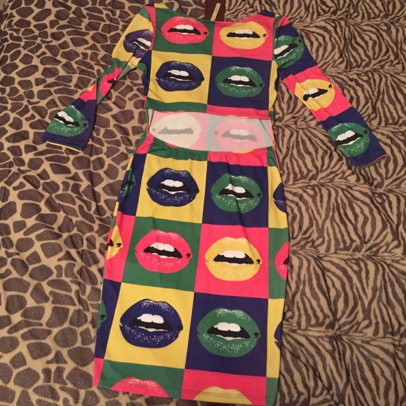 Multi Color Gorgeous Dress! 😍💜💛💚 - Picture 3 of 4