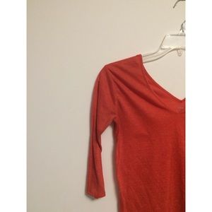 Urban Outfitters Coral V Neck Top