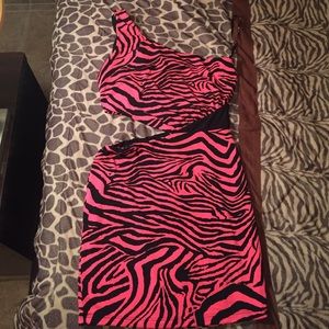 Neon Pink, Zebra Sexy Dress 😍🎀
