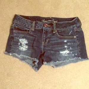 American Eagle Distressed Short Shorts