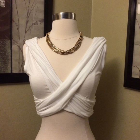❌SOLD❌Draped Crop Top