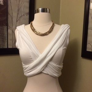 ❌SOLD❌Draped Crop Top