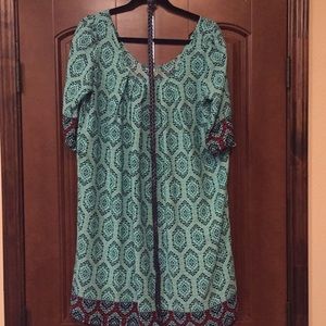 PinkBlush Maternity Aztec Dress