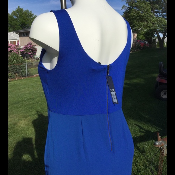 Blue Chiffon Maxi Dress - Picture 3 of 6
