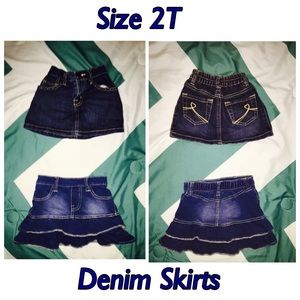 Denim skirts