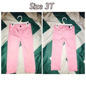 Pink skinny jeans
