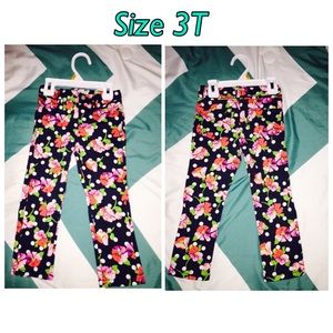 Floral skinny jeans