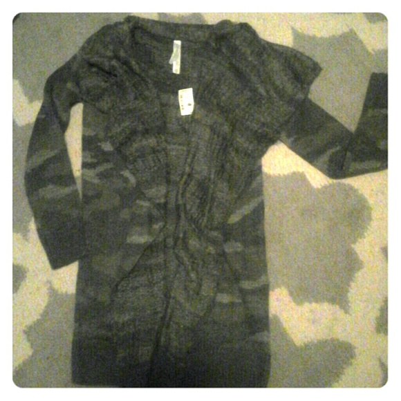 Camouflage cardigan