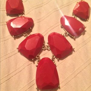 Red fake stone necklace