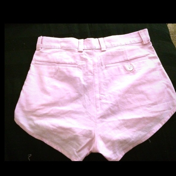 American Apparel Scalloped Edge Short Oxford Pink - Picture 3 of 4
