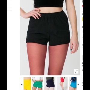 American Apparel High Waisted Short in Black XS