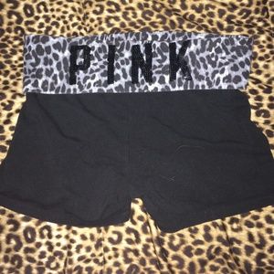 PINK Victoria's Secret Cheetah Print Yoga Shorts