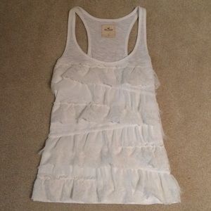 White Hollister Lace Tank