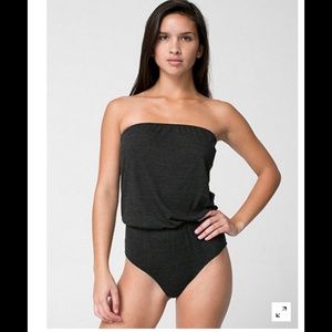 American Apparel Tri Blend High Waist Brief Romper