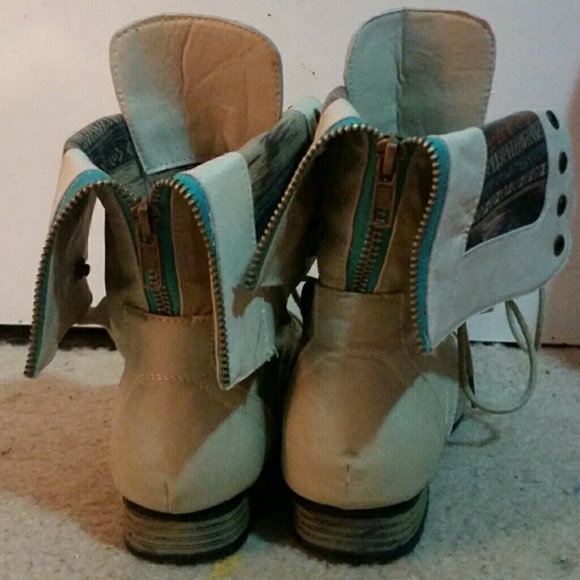 Fold over combat boots - Picture 2 of 4