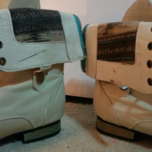 Fold over combat boots - Picture 4 of 4