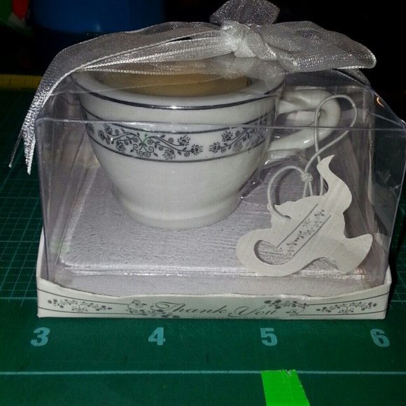 Mini teacup candle holder + mini piggy bank