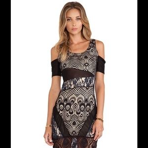 Lovers + Friends Right Now Lace Bodycon Dress Sz S