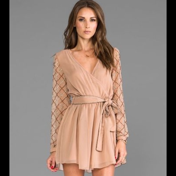 6 Shore Road Gypsy Beaded Long Sleeve Dress NWT XS