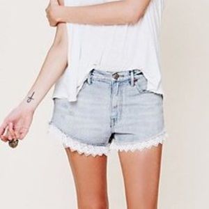 Free People Lacey Denim Cutoff Shorts