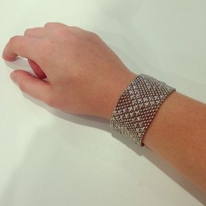 Silver snap bracelet~