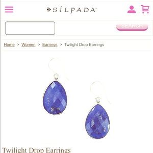 Silpada Twilight Drop Earrings