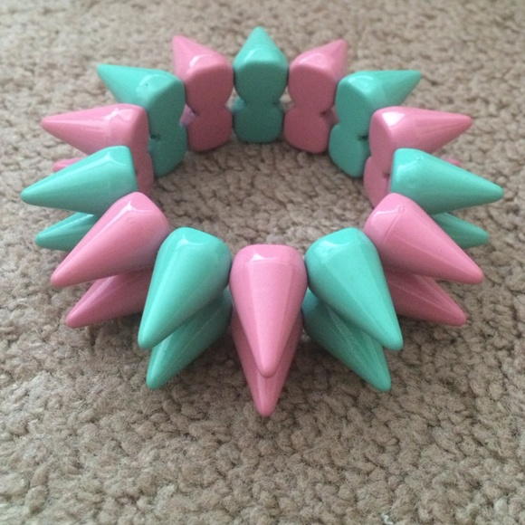 Mint and pink modcloth bracelet