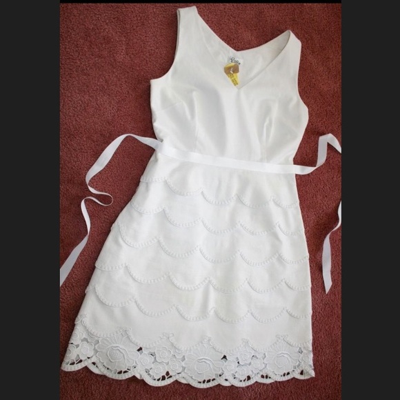 Lilly Pulitzer size medium white crochet dress