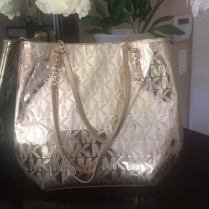 Michael Kors Gold Foil Handbag