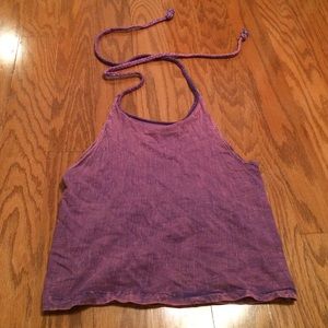 purple halter top from Urban Outfitters.