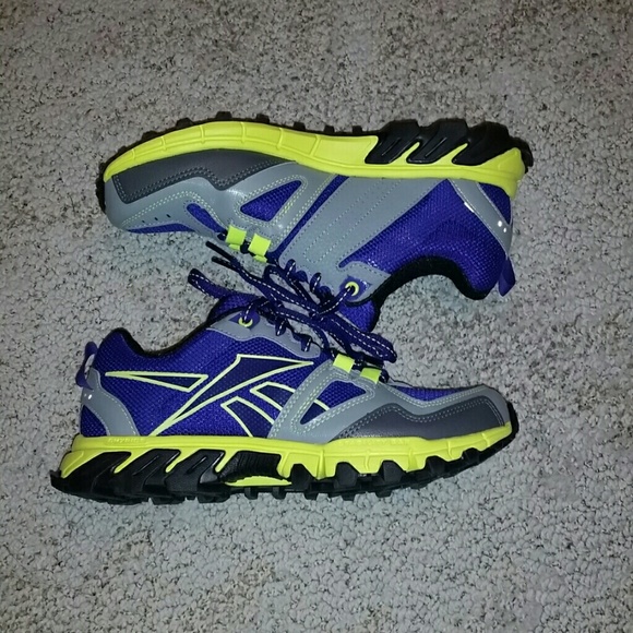 Reebok Purple & Highlighter Yellow Running Shoes