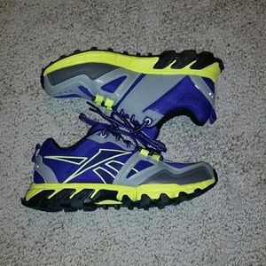 Reebok Purple & Highlighter Yellow Running Shoes